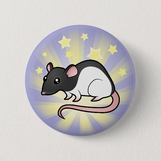 Stern-Ratte Button (Vorderseite)