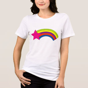 Stern Regenbogen T-Shirt Tri-Blend Shirt