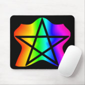 Stern-RegenbogenPentagram Mousepad (Mit Mouse)