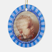 Stern-runder Foto-Rahmen Keramikornament (Links)