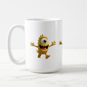 Stern Rush Sieg Süßer gelber Monster Lauf Rennen Kaffeetasse