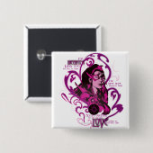 Stern-Saphir-Grafik 1 Button (Vorne & Hinten)