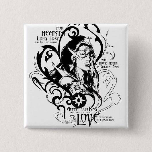 Stern-Saphir-Grafik 2 Button (Vorderseite)