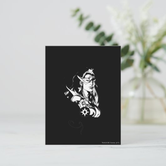 Stern-Saphir-Grafik 2 Postkarte (Stehend Vorderseite)