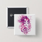 Stern-Saphir-Grafik 3 Button (Vorne & Hinten)