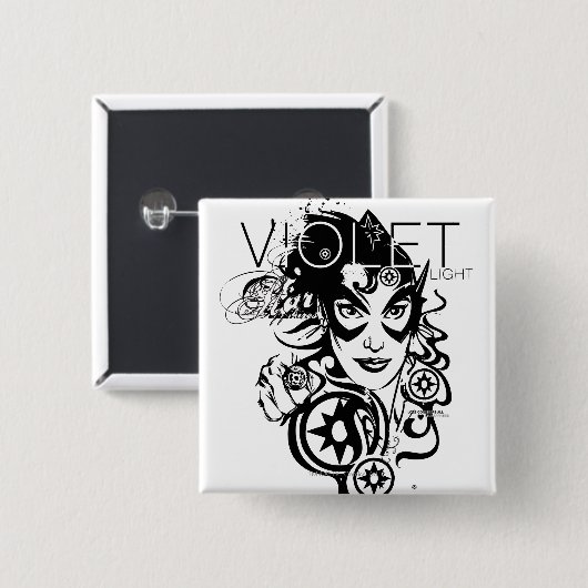 Stern-Saphir-Grafik 4 Button (Vorne & Hinten)