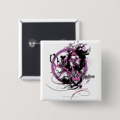 Stern-Saphir-Grafik 6 Button (Vorne & Hinten)