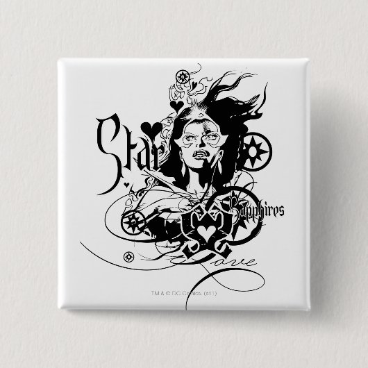 Stern-Saphir-Grafik 7 Button (Vorderseite)