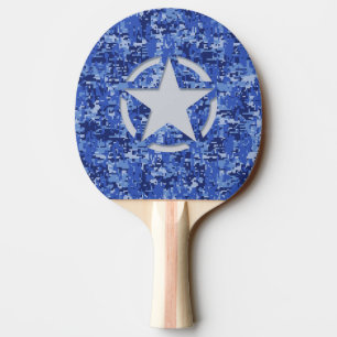 Stern-Schablone-Vintage Tischtennis Schläger