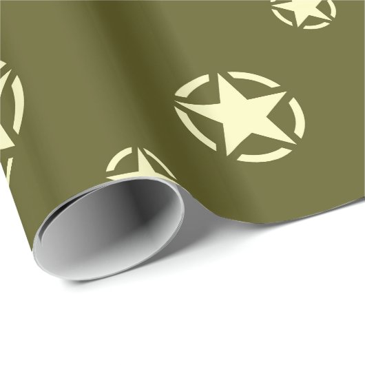 Stern-Schablonen-Muster Geschenkpapier (Rolleneckpunkt)