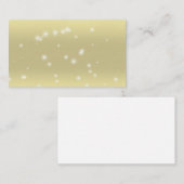 Stern-Schein-Licht-Goldhimmel-Visitenkarten Visitenkarte (Vorne/Hinten)