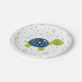 Stern-Schildkröte-Party-Platte Pappteller (Schrägansicht)