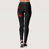 Stern - Schwarz - Emo - Goth - Leggings (Rückseite)