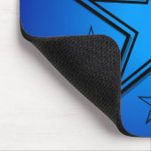 Stern-schwarzes Blau Mousepad (Ecke)