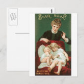Stern Seife Postkarte (Vorne/Hinten)