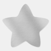 Stern silber-metallic Stern-Aufkleber (Vorderseite)