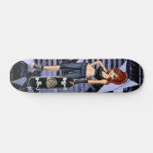 Stern-Skater-MädchenSkateboard Skateboard (Horizontal)