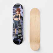 Stern-Skater-MädchenSkateboard Skateboard (Vorderseite)