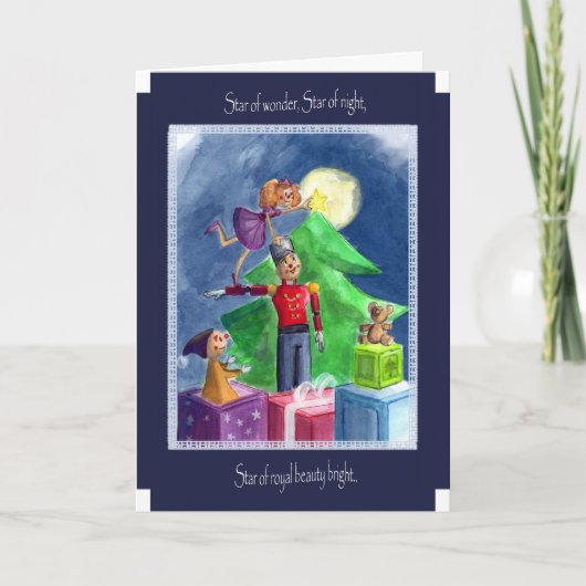 Stern so hell feiertagskarte (Vorderseite)