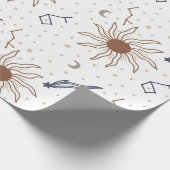 Stern, Sonne und Mond Geschenkpapier (Ecke)