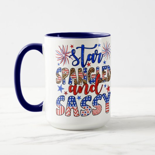 Stern-Spangle und kompakt Tasse (Links)