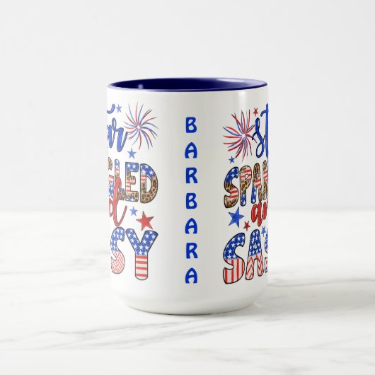 Stern-Spangle und kompakt Tasse (Zentrum)