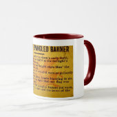 Stern Spangled Fahnen-magische Laternen-Dia Tasse (VorderseiteRechts)