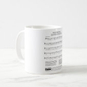 Stern-Spangled Fahnen-Nationalhymne-Musik-Blatt Kaffeetasse (Vorderseite Links)