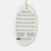 Stern-Spangled Fahnen-Nationalhymne-Musik-Blatt Keramik Ornament (Rechts)