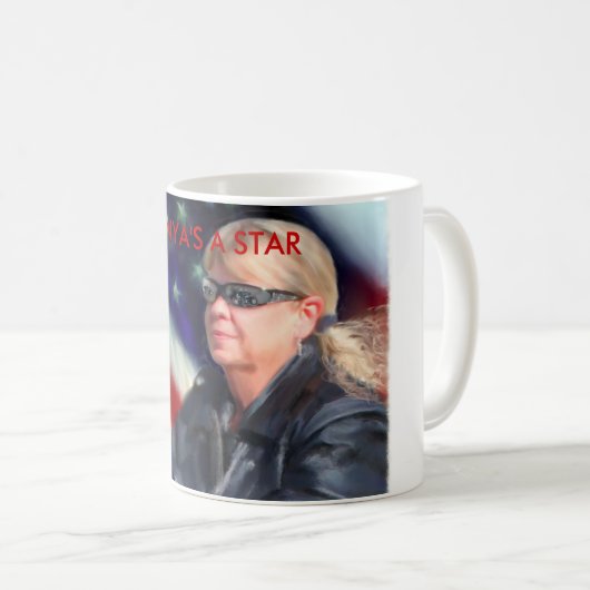 Stern Spangled Glück Kaffeetasse (VorderseiteRechts)