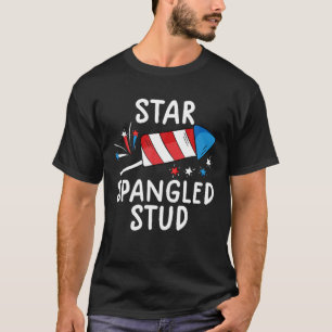 Stern Spangled Stud T Funny 4. Juli s für Kinder T-Shirt