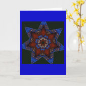 Stern-Steppdecke Karte (Gelbe Blume)