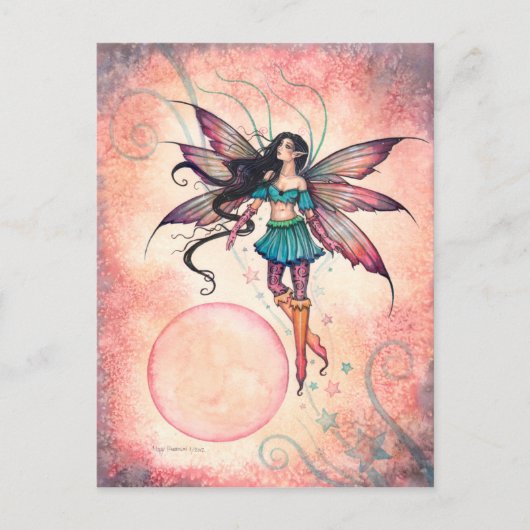 Stern Stepper Feen Fantasy Kunst Postkarte (Vorderseite)
