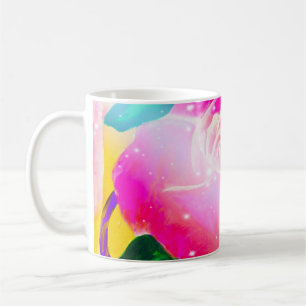 Stern strahlt Rose orig Grafik durch Lulumama Kaffeetasse