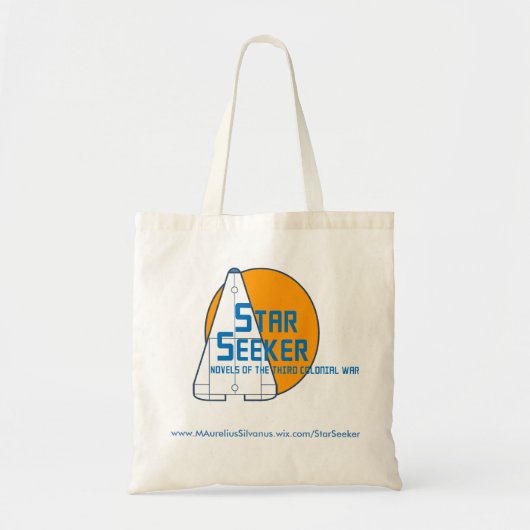 Stern-Sucher-Logo-Tasche - orange Planet - Tragetasche (Vorne)