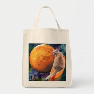 Stern-Surfer-Katze Chili Pepper Tragetasche