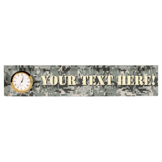 Stern-Symbol-Pixel-Digital-Tarnung Namensplakette (Vorderseite)