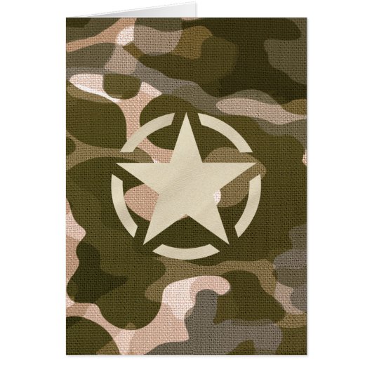 Stern Tag auf Jute-Tarnstil (Vorne)