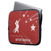 Stern-Tänzer-Laptop-Hülse Laptopschutzhülle (Vorderseite Links)