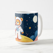 Stern-Teddy-Figur-Vibes Kaffeetasse (VorderseiteRechts)