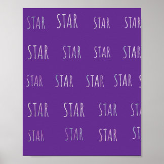 Stern-Textplakat für eine süße Ergänzung in jedem  Poster
