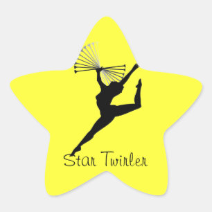 Stern Twirleraufkleber Stern-Aufkleber