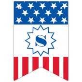 Stern- u. Streifenfahne Wimpelkette (Zweite Fahne)