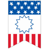 Stern- u. Streifenfahne Wimpelkette (Erste Fahne)