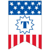 Stern- u. Streifenfahne Wimpelkette (Dritte Fahne)