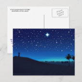 Stern über Bethlehem Postkarte (Vorne/Hinten)