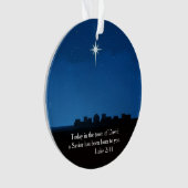 Stern über Bethlehem - Symbol der Geburt Jesu Ornament (Vorderseite)