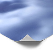 Stern über Wolkenplakat - Horizontal Poster (Ecke)