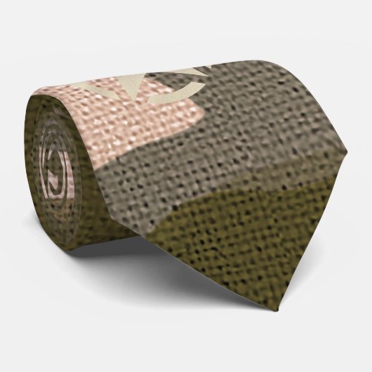 Stern-Umbau auf Leinwand-Tarnungs-Art Krawatte (Gerollt)