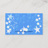 Stern-und der Blasen-Kinder Telefonkarte Telefonnummerkarte (Rückseite)